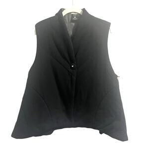 Crea Concept Quilted Soft Vest in Black Lagenlook Women's sz. 42EU, 10US